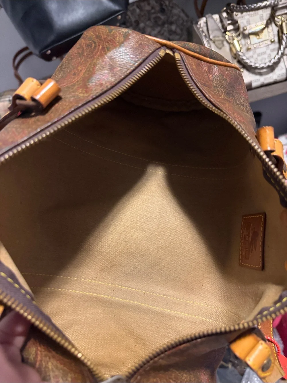 Etro barrel duffel
